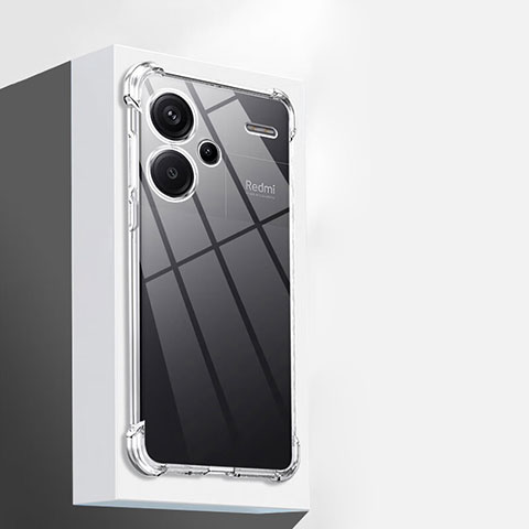 Silikon Schutzhülle Ultra Dünn Tasche Durchsichtig Transparent T02 für Xiaomi Redmi Note 13 Pro+ Plus 5G Klar