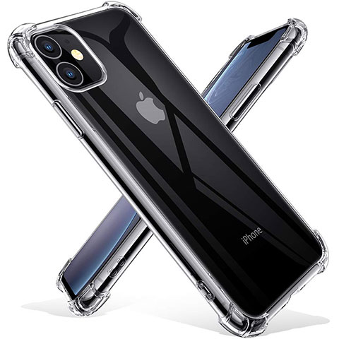 Silikon Schutzhülle Ultra Dünn Tasche Durchsichtig Transparent T03 für Apple iPhone 11 Klar