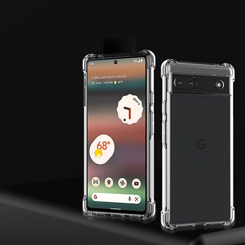 Silikon Schutzhülle Ultra Dünn Tasche Durchsichtig Transparent T03 für Google Pixel 6a 5G Klar