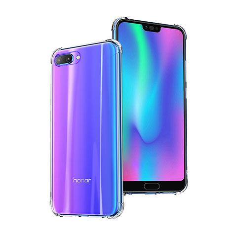 Silikon Schutzhülle Ultra Dünn Tasche Durchsichtig Transparent T03 für Huawei Honor 10 Klar