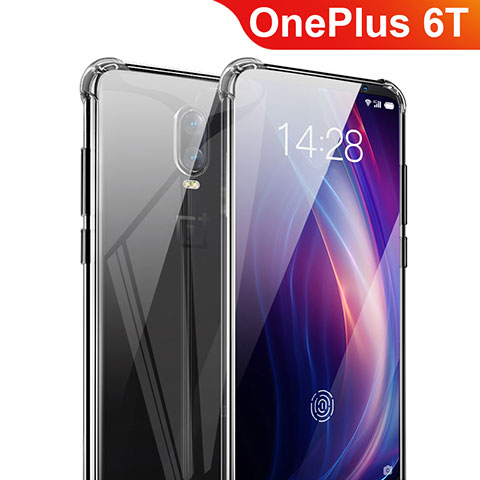 Silikon Schutzhülle Ultra Dünn Tasche Durchsichtig Transparent T03 für OnePlus 6T Klar