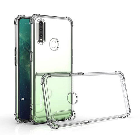 Silikon Schutzhülle Ultra Dünn Tasche Durchsichtig Transparent T03 für Oppo A8 Klar