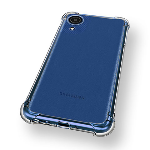 Silikon Schutzhülle Ultra Dünn Tasche Durchsichtig Transparent T03 für Samsung Galaxy A03 Core Klar