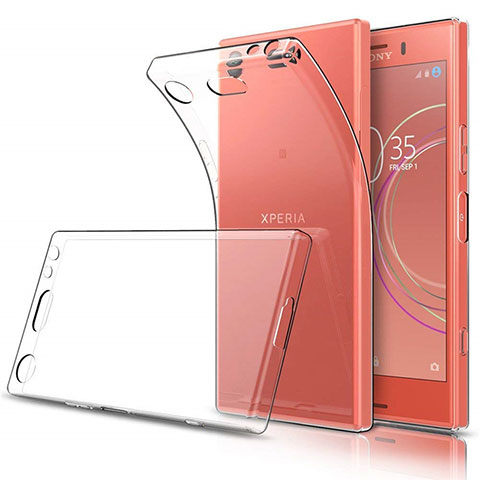 Silikon Schutzhülle Ultra Dünn Tasche Durchsichtig Transparent T03 für Sony Xperia XZ1 Compact Klar