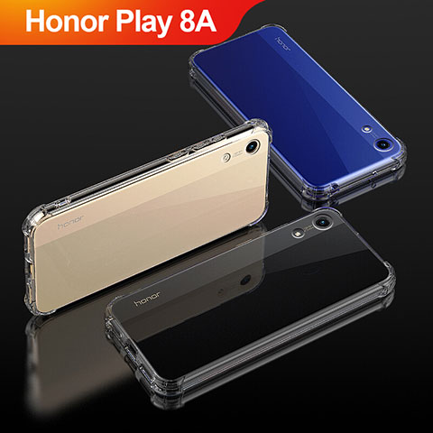 Silikon Schutzhülle Ultra Dünn Tasche Durchsichtig Transparent T04 für Huawei Honor Play 8A Klar