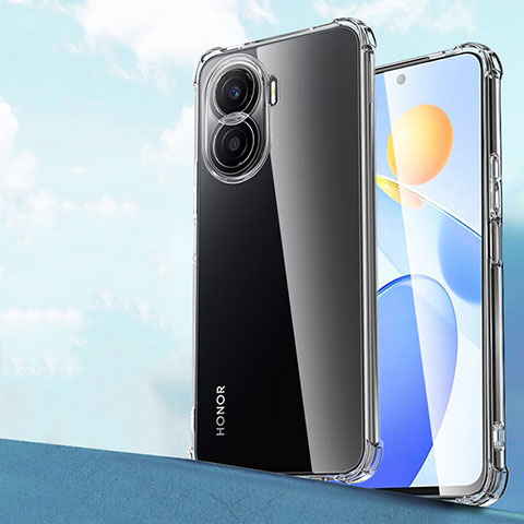 Silikon Schutzhülle Ultra Dünn Tasche Durchsichtig Transparent T04 für Huawei Honor X40i 5G Klar