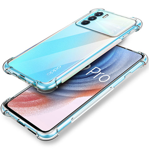 Silikon Schutzhülle Ultra Dünn Tasche Durchsichtig Transparent T04 für Oppo K9 Pro 5G Klar