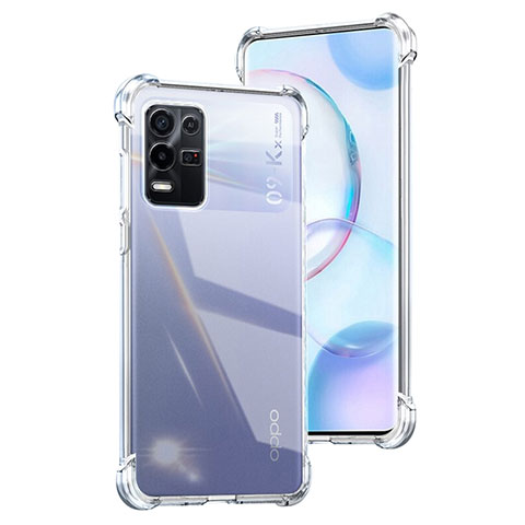 Silikon Schutzhülle Ultra Dünn Tasche Durchsichtig Transparent T04 für Oppo K9X 5G Klar