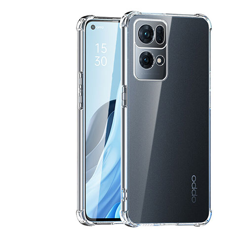 Silikon Schutzhülle Ultra Dünn Tasche Durchsichtig Transparent T04 für Oppo Reno7 Pro 5G Klar