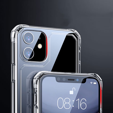 Silikon Schutzhülle Ultra Dünn Tasche Durchsichtig Transparent T05 für Apple iPhone 11 Klar