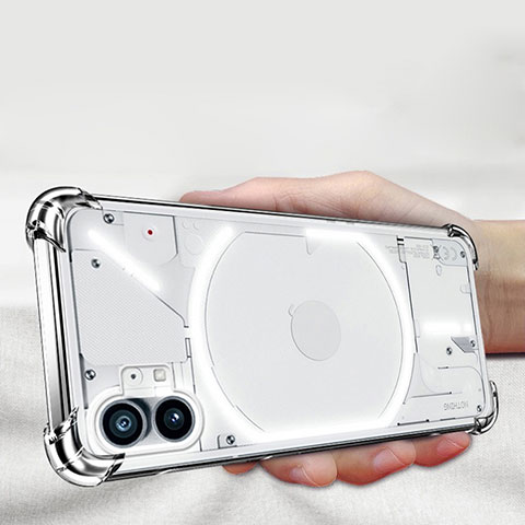 Silikon Schutzhülle Ultra Dünn Tasche Durchsichtig Transparent T05 für Nothing Phone 1 Klar