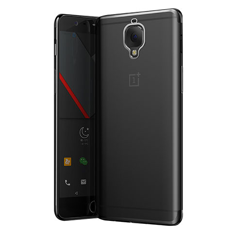 Silikon Schutzhülle Ultra Dünn Tasche Durchsichtig Transparent T05 für OnePlus 3T Grau