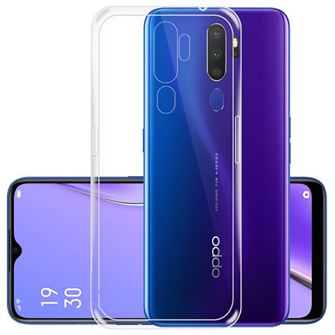 Silikon Schutzhülle Ultra Dünn Tasche Durchsichtig Transparent T05 für Oppo A9 (2020) Klar