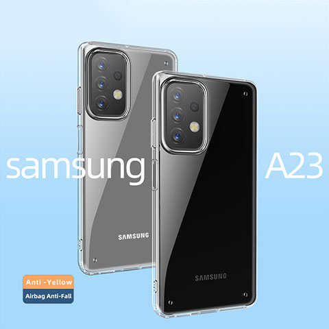 Silikon Schutzhülle Ultra Dünn Tasche Durchsichtig Transparent T05 für Samsung Galaxy A23 4G Klar