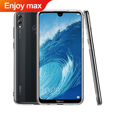 Silikon Schutzhülle Ultra Dünn Tasche Durchsichtig Transparent T06 für Huawei Enjoy Max Klar