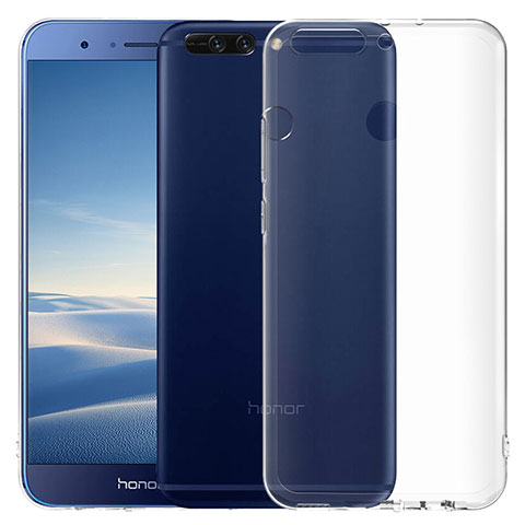 Silikon Schutzhülle Ultra Dünn Tasche Durchsichtig Transparent T06 für Huawei Honor V9 Klar