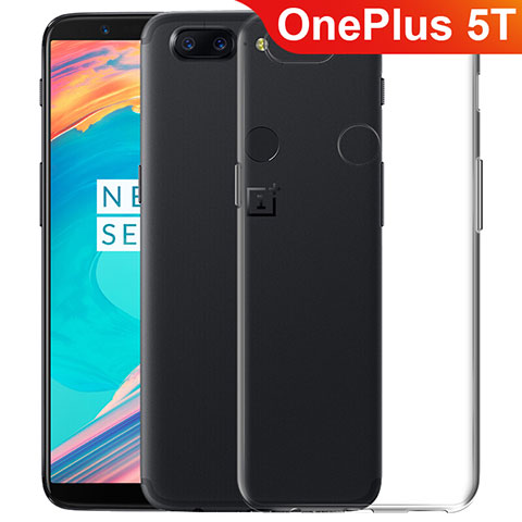 Silikon Schutzhülle Ultra Dünn Tasche Durchsichtig Transparent T06 für OnePlus 5T A5010 Klar