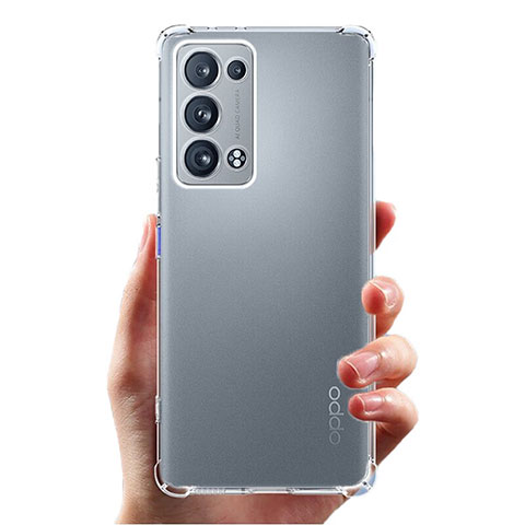 Silikon Schutzhülle Ultra Dünn Tasche Durchsichtig Transparent T06 für Oppo Reno6 Pro+ Plus 5G Klar