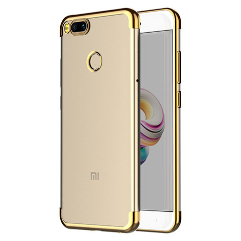 Silikon Schutzhülle Ultra Dünn Tasche Durchsichtig Transparent T06 für Xiaomi Mi 5X Gold