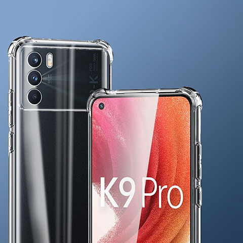 Silikon Schutzhülle Ultra Dünn Tasche Durchsichtig Transparent T07 für Oppo K9 Pro 5G Klar