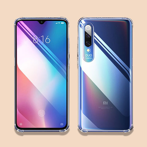 Silikon Schutzhülle Ultra Dünn Tasche Durchsichtig Transparent T07 für Xiaomi Mi 9 Klar