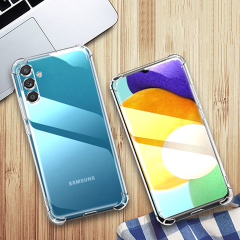 Silikon Schutzhülle Ultra Dünn Tasche Durchsichtig Transparent T08 für Samsung Galaxy A14 4G Klar