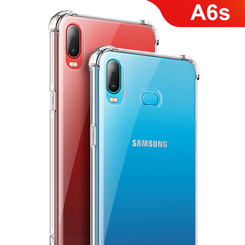 Silikon Schutzhülle Ultra Dünn Tasche Durchsichtig Transparent T08 für Samsung Galaxy A6s Klar