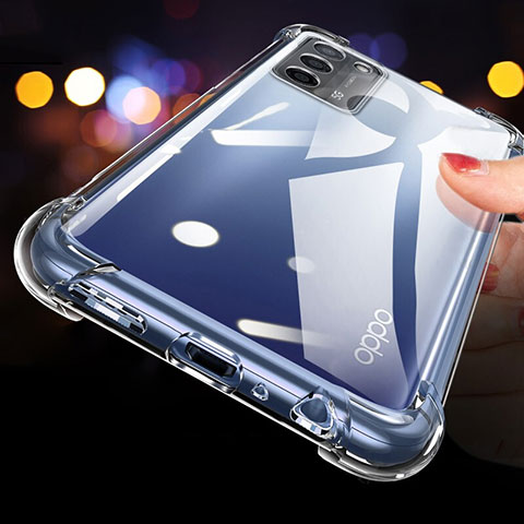 Silikon Schutzhülle Ultra Dünn Tasche Durchsichtig Transparent T09 für Oppo A53s 5G Klar