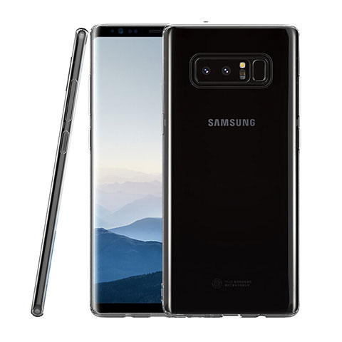 Silikon Schutzhülle Ultra Dünn Tasche Durchsichtig Transparent T09 für Samsung Galaxy Note 8 Duos N950F Klar