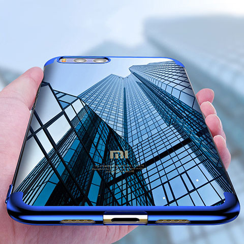 Silikon Schutzhülle Ultra Dünn Tasche Durchsichtig Transparent T09 für Xiaomi Mi Note 3 Blau