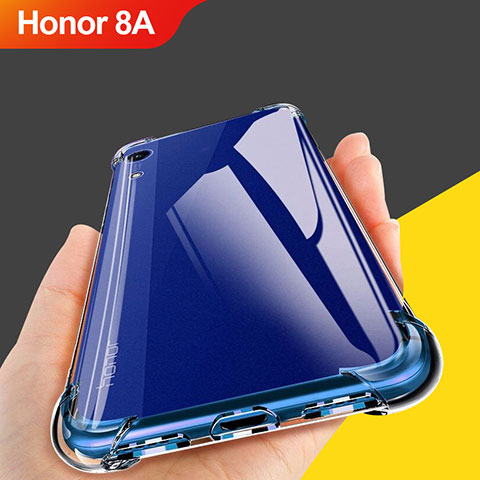 Silikon Schutzhülle Ultra Dünn Tasche Durchsichtig Transparent T10 für Huawei Honor 8A Klar