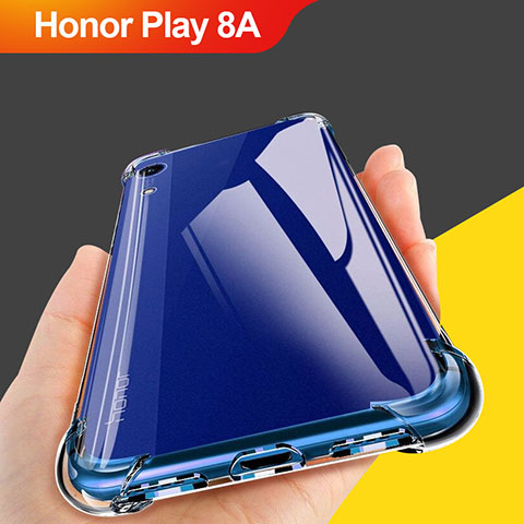 Silikon Schutzhülle Ultra Dünn Tasche Durchsichtig Transparent T10 für Huawei Honor Play 8A Klar