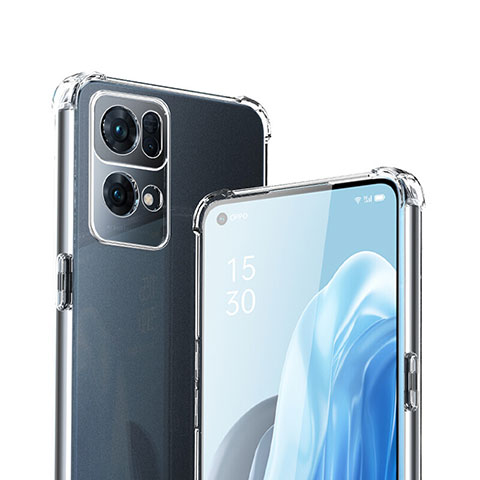 Silikon Schutzhülle Ultra Dünn Tasche Durchsichtig Transparent T11 für Oppo Reno7 Pro 5G Klar