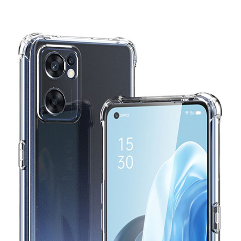 Silikon Schutzhülle Ultra Dünn Tasche Durchsichtig Transparent T11 für Oppo Reno7 SE 5G Klar