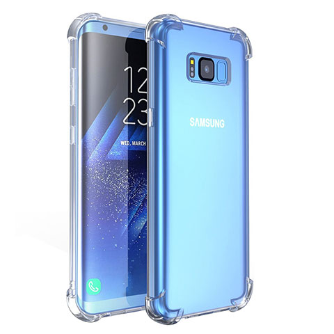 Silikon Schutzhülle Ultra Dünn Tasche Durchsichtig Transparent T11 für Samsung Galaxy S8 Klar