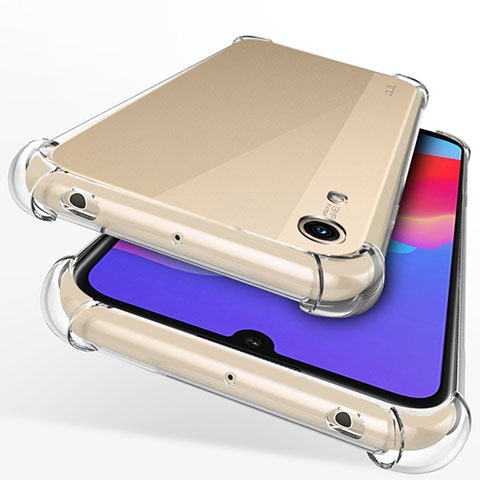 Silikon Schutzhülle Ultra Dünn Tasche Durchsichtig Transparent T12 für Huawei Y6 (2019) Klar