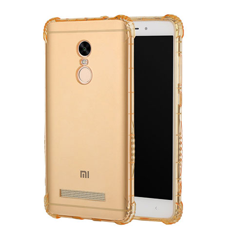 Silikon Schutzhülle Ultra Dünn Tasche Durchsichtig Transparent T12 für Xiaomi Redmi Note 3 Gold