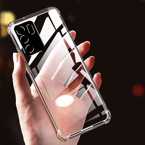 Silikon Schutzhülle Ultra Dünn Tasche Durchsichtig Transparent T14 für Oppo Reno6 Pro 5G India Klar