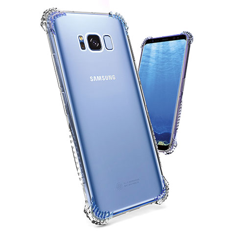 Silikon Schutzhülle Ultra Dünn Tasche Durchsichtig Transparent T19 für Samsung Galaxy S8 Klar