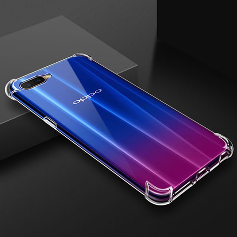 Silikon Schutzhülle Ultra Dünn Tasche Durchsichtig Transparent Z01 für Oppo K1 Klar