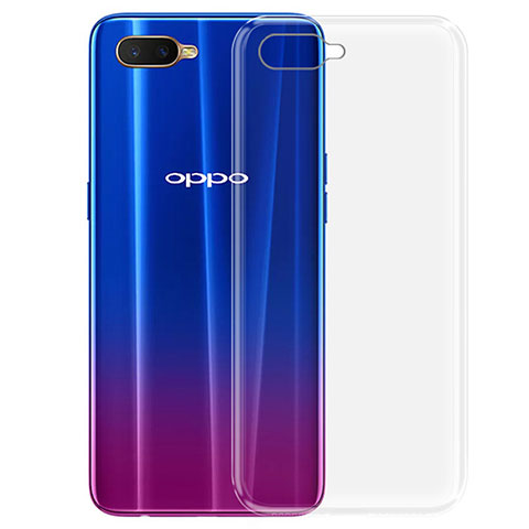 Silikon Schutzhülle Ultra Dünn Tasche Durchsichtig Transparent Z03 für Oppo K1 Klar