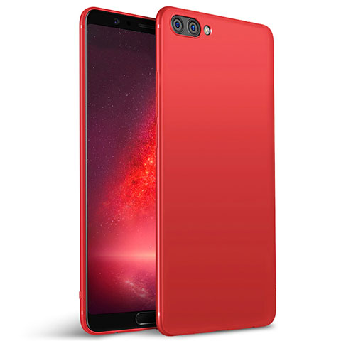 Silikon Schutzhülle Ultra Dünn Tasche S04 für Huawei Honor V10 Rot