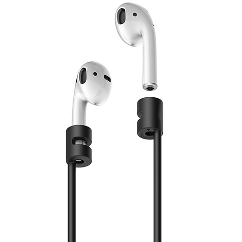 Silikon Sportgurt Anti-Lost Tether Gurt C02 für Apple AirPods Pro Schwarz