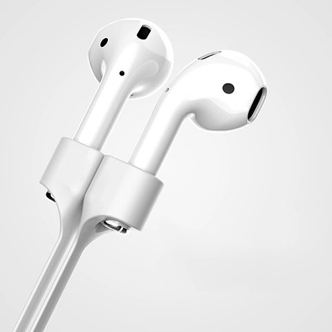 Silikon Sportgurt Anti-Lost Tether Gurt für Apple AirPods Silber