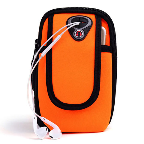 Sport Armband Handytasche Sportarmband Laufen Joggen Universal A04 Orange