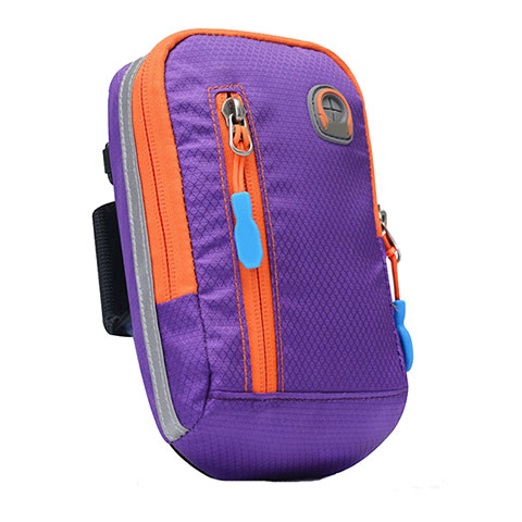 Sport Armband Handytasche Sportarmband Laufen Joggen Universal A10 Violett