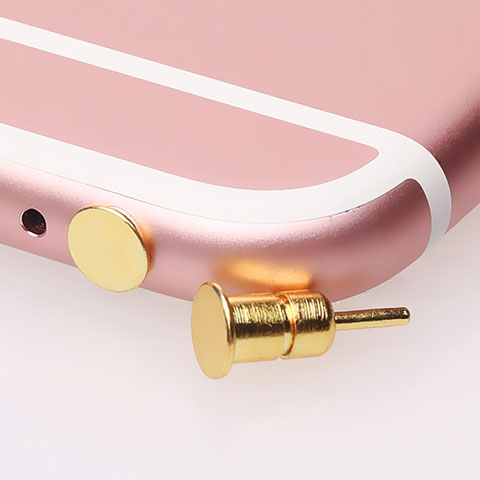 Staubschutz Stöpsel Passend Jack 3.5mm Android Apple Universal D03 Gold