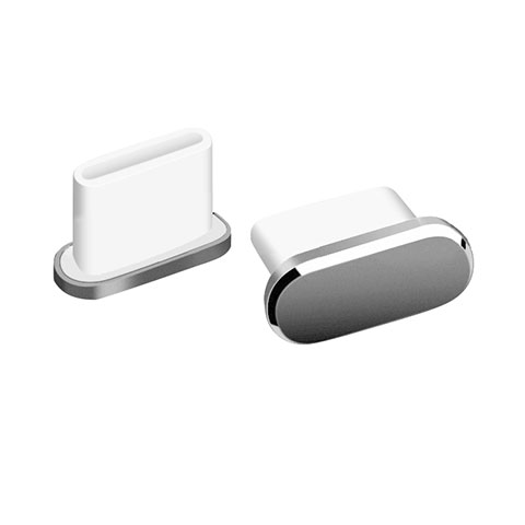 Staubschutz Stöpsel Passend USB-C Jack Type-C Universal H06 für Apple iPad Pro 12.9 (2021) Dunkelgrau