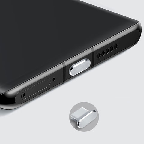 Staubschutz Stöpsel Passend USB-C Jack Type-C Universal H08 für Apple iPad Pro 11 (2022) Silber