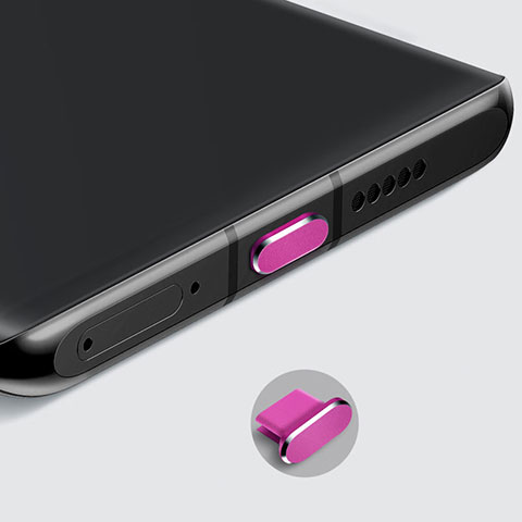 Staubschutz Stöpsel Passend USB-C Jack Type-C Universal H08 für Apple iPad Pro 12.9 (2022) Pink